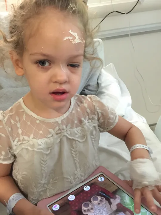 Mum issues warning after discovering daughter’s eye cancer 